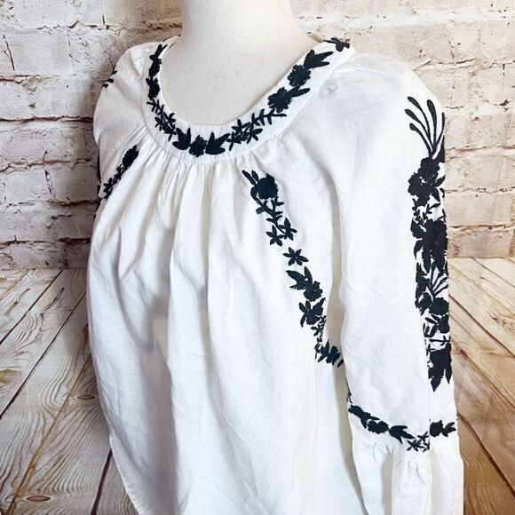 Zara Trafaluc embroidered boho top - Picture 2 of 6